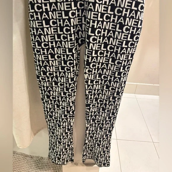 Chanel Monogram Black and White Jumpsuit - Picture 5 of 5
